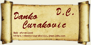Danko Curaković vizit kartica